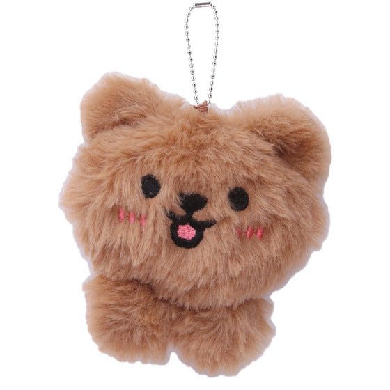 Porte-clés ourson kawaii peluche – Accessoire mignon sac cartable petit cadeau