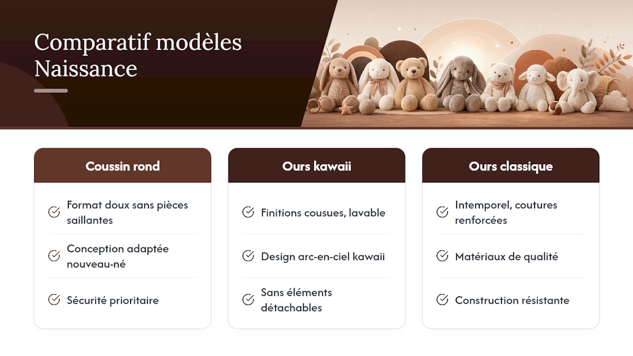 Pourquoi choisir Calino Peluche pour un nouveau-né ? — overview diagram