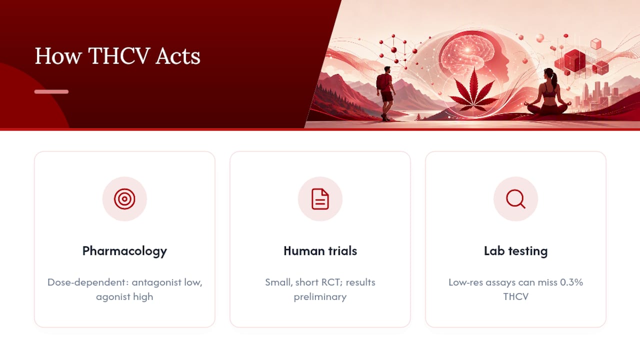 How does THCV work in the body? — overview diagram