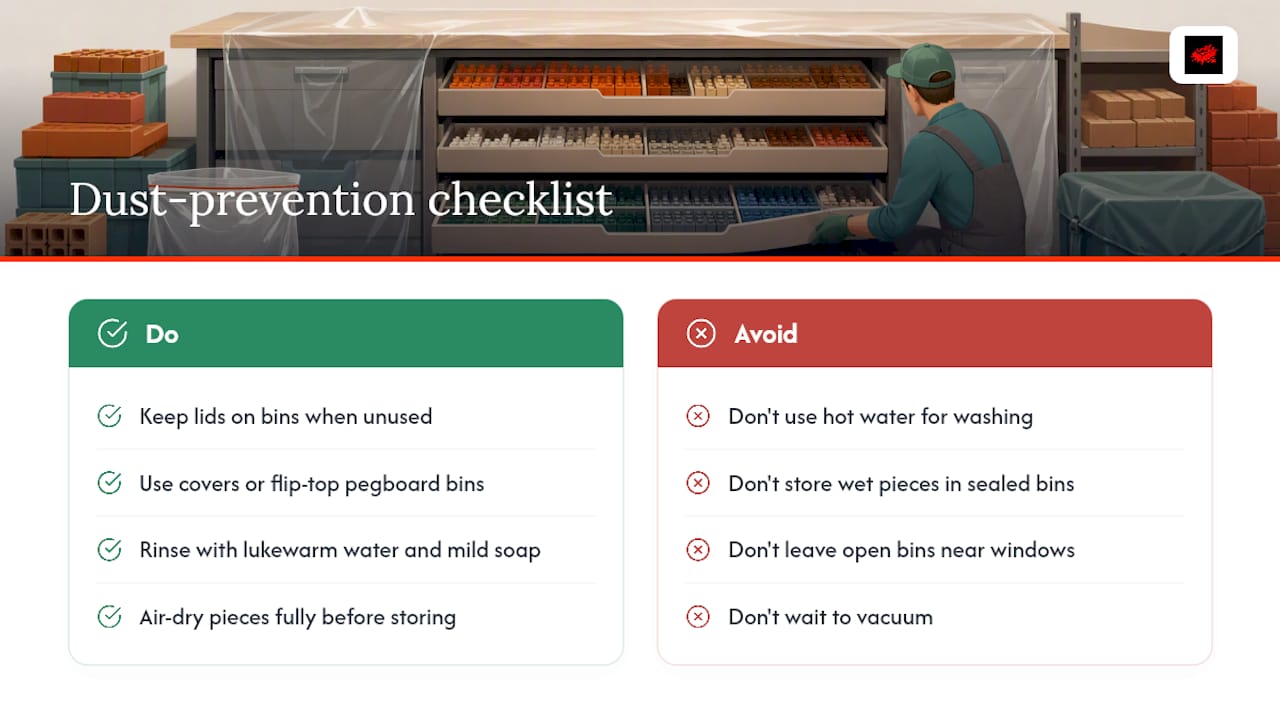 Maintenance Tips to Keep Bricks Dust-Free — overview diagram