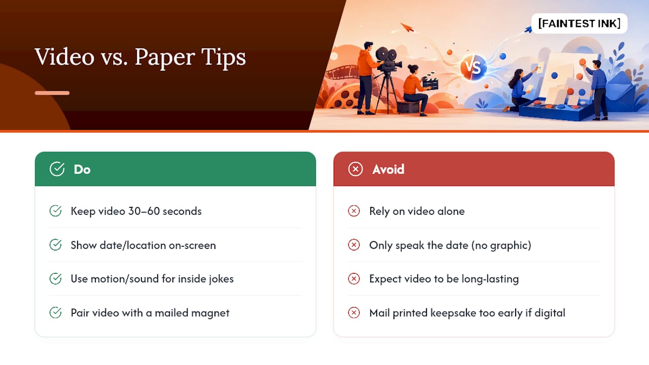 Video and Digital Save the Dates for Couples Who Skip Paper — overview diagram