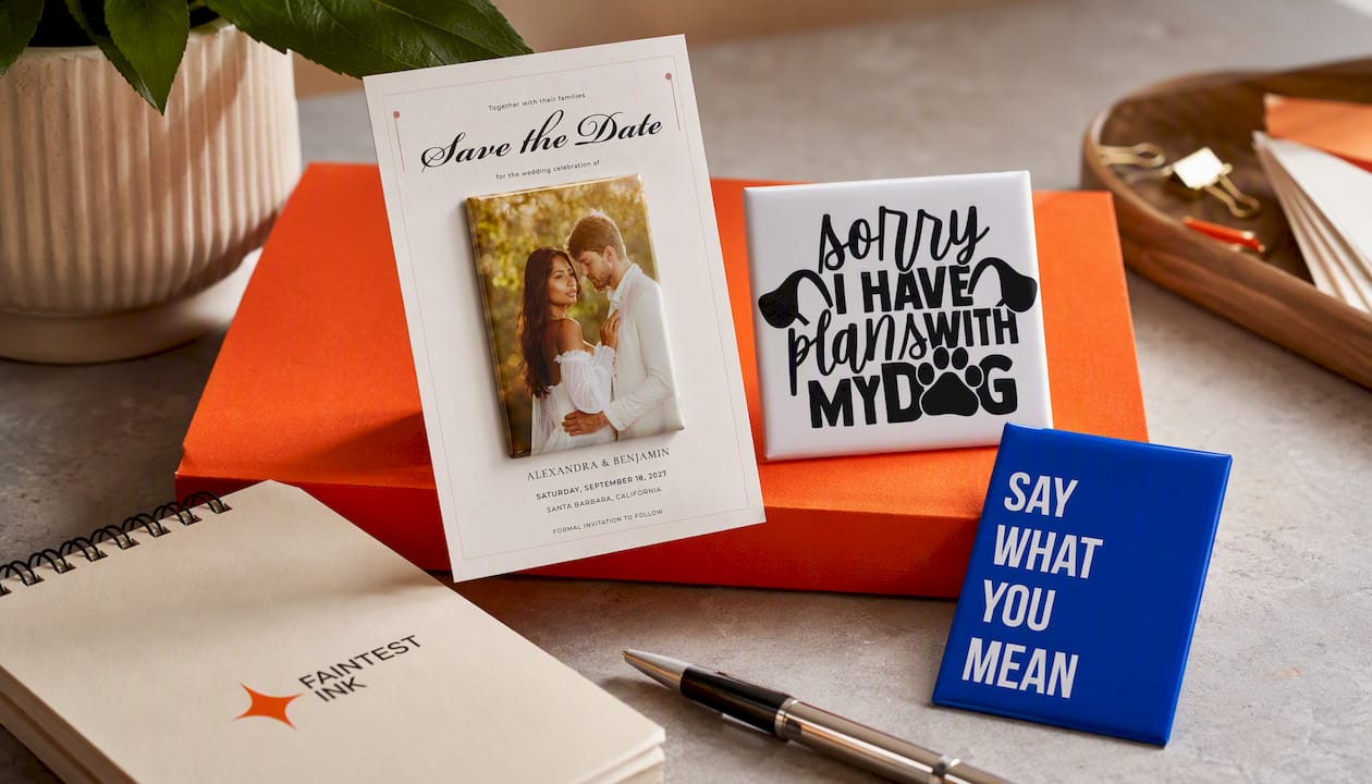 Save the Date Magnets with 5 x 7 Cards