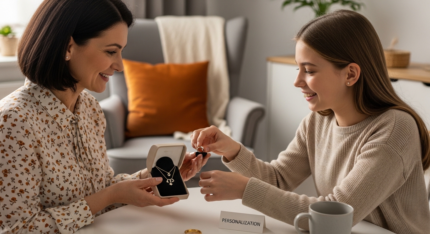 custom jewelry gifting moment