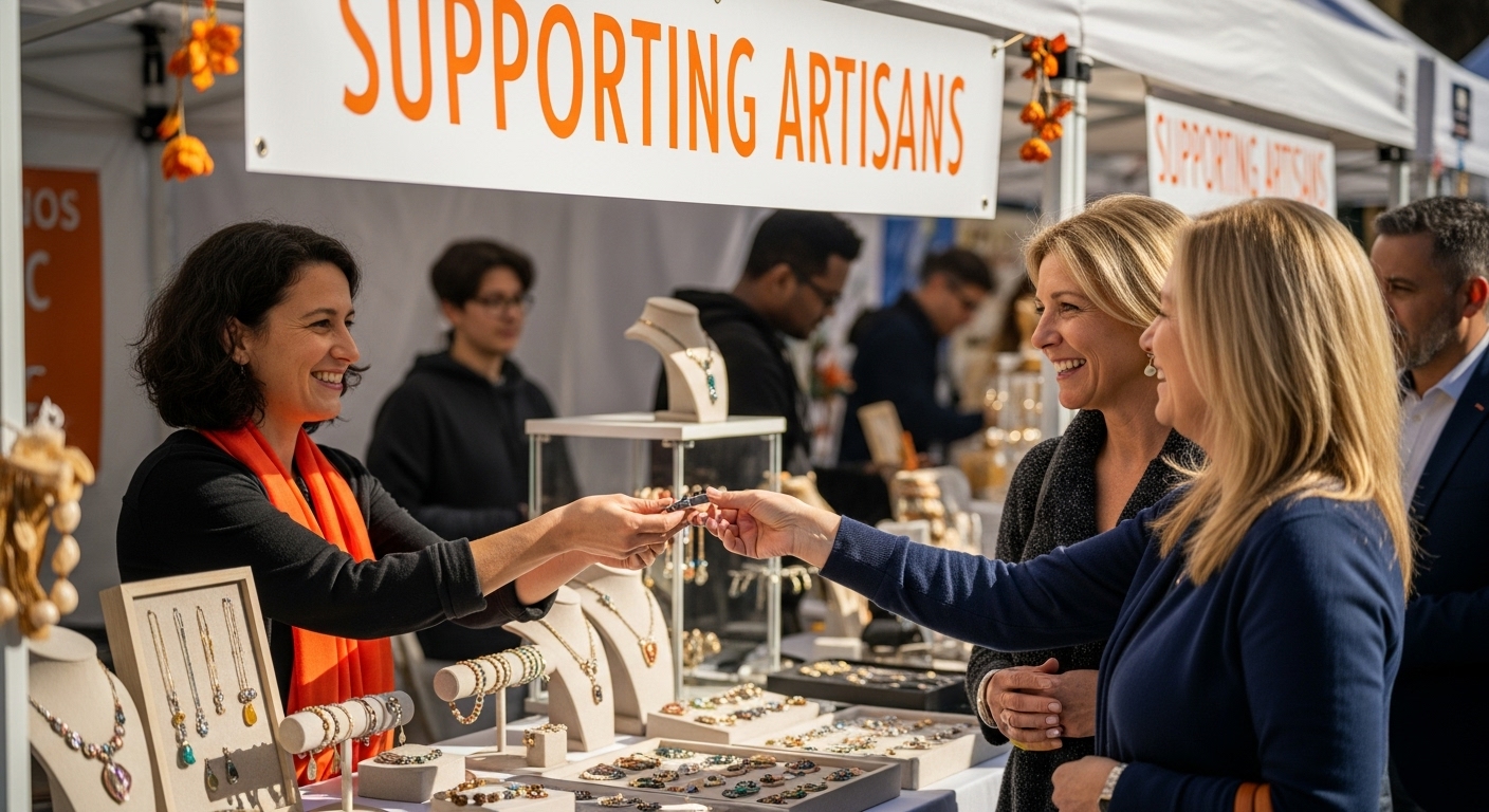 artisan market jewelry buying