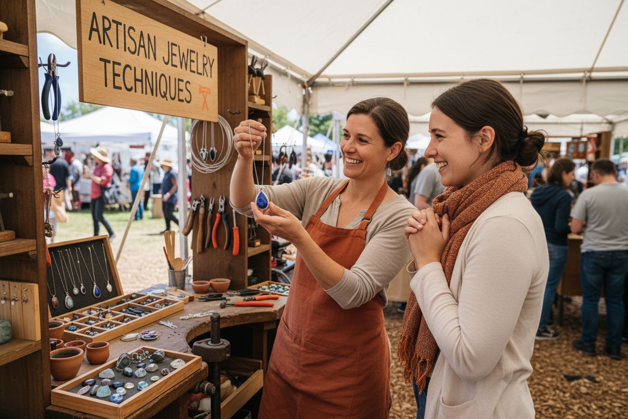 artisan selling jewelry