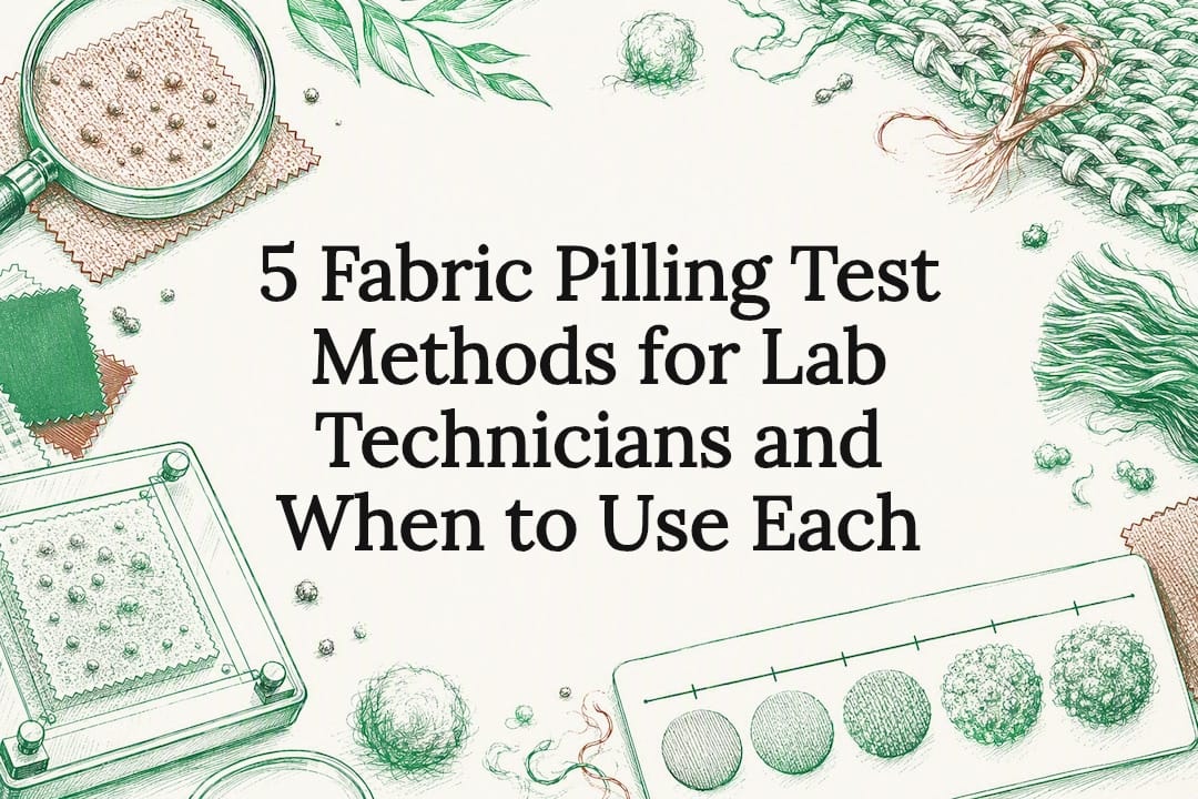 Decorative fabric testing title card illustration
