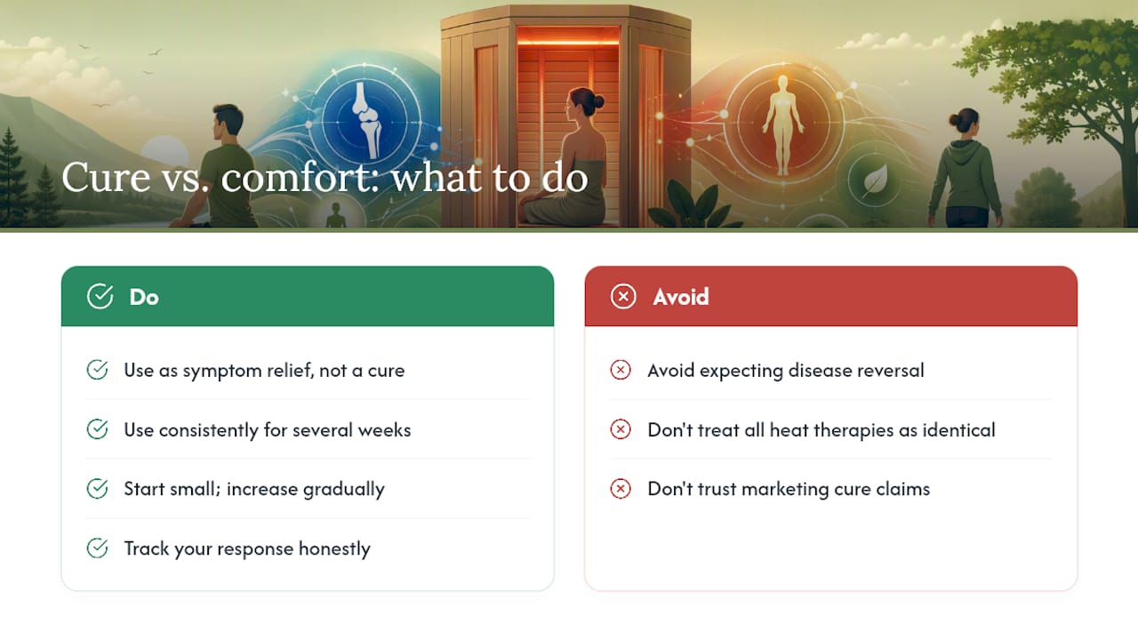 Why the "Cure vs. Comfort" Confusion Hurts Arthritis Patients — overview diagram