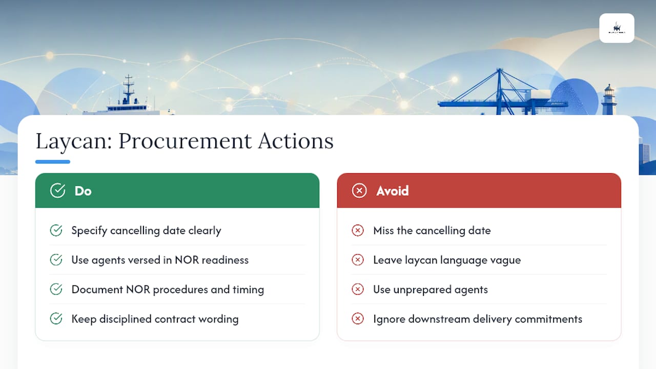 Why Laycan Precision Matters for Procurement Teams — overview diagram