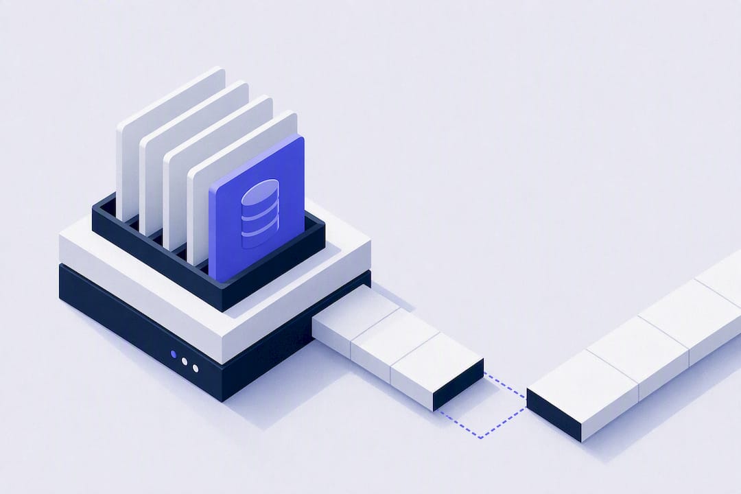 Isometric illustration of reliable server backups