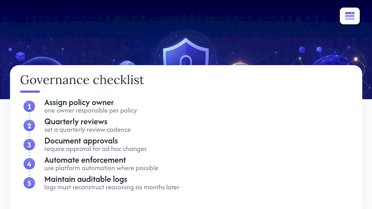 Governance Is the Part Everyone Skips — overview diagram