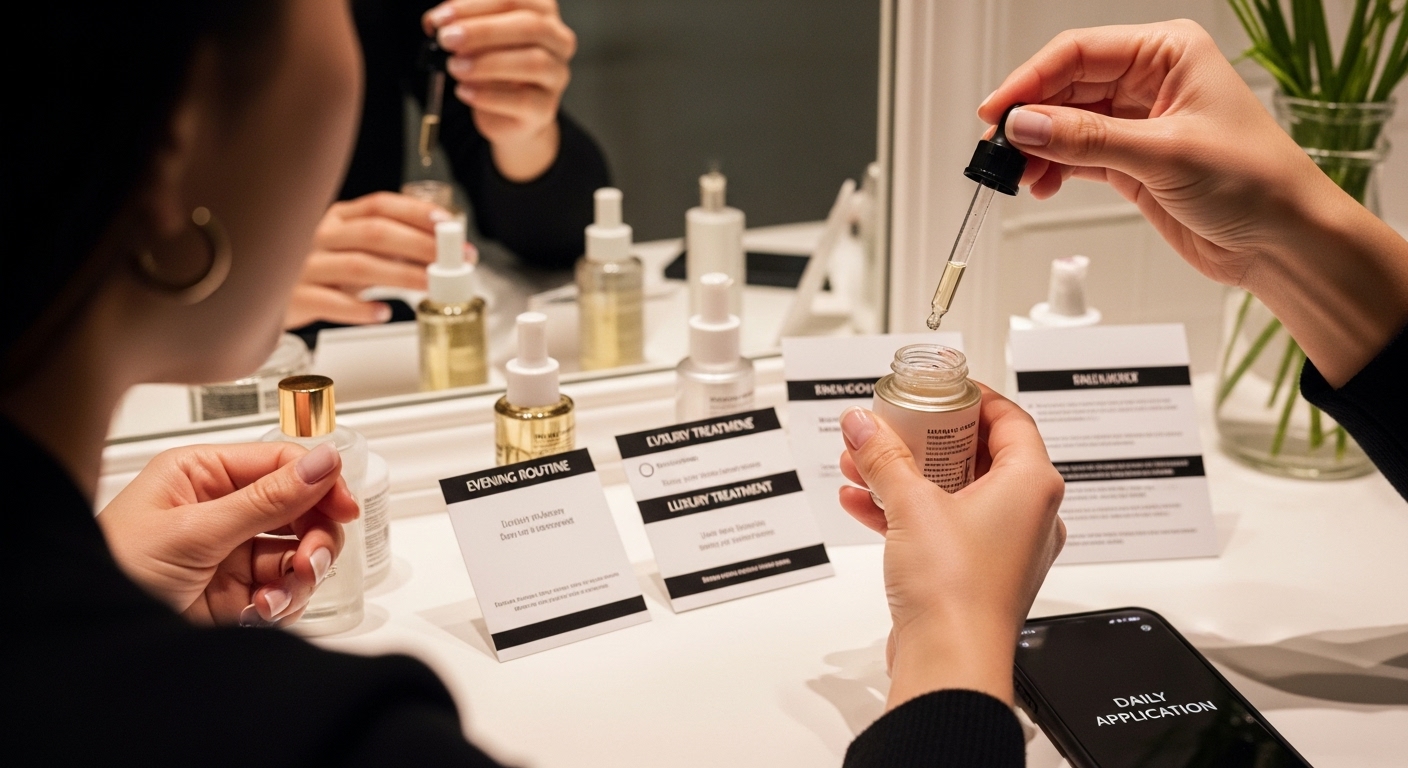 luxury skincare daily application