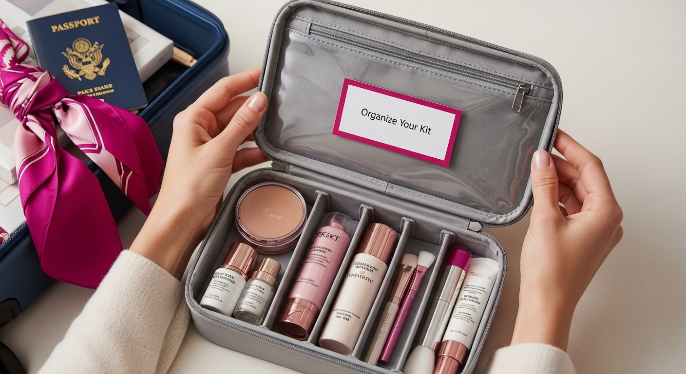 organize beauty kit tutorial