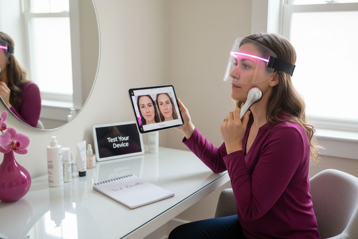 beauty device testing