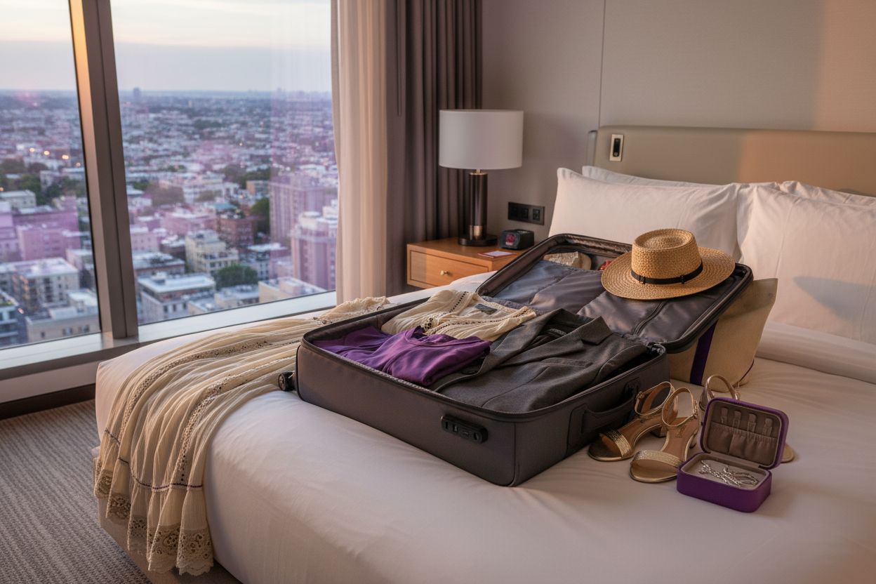 luxury travel wardrobe