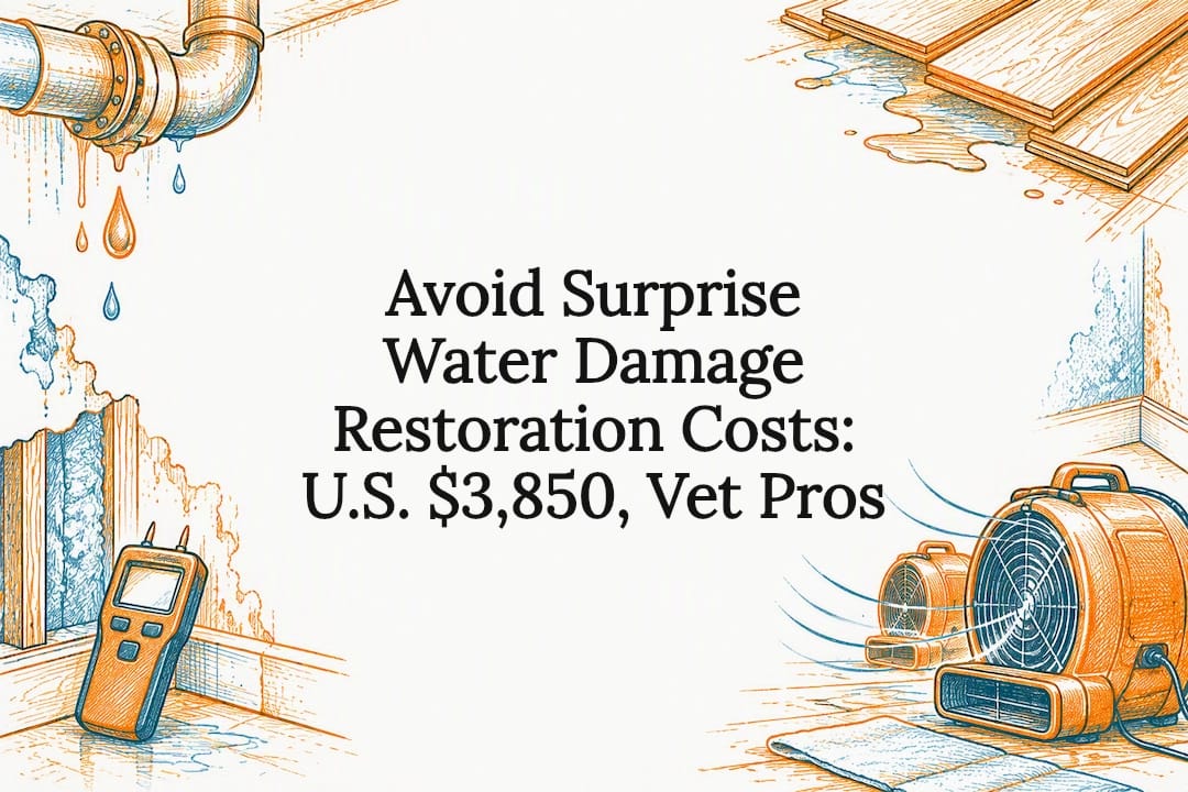 Avoid Surprise Water Damage Restoration Costs: U.S. $3,850, Vet Pros