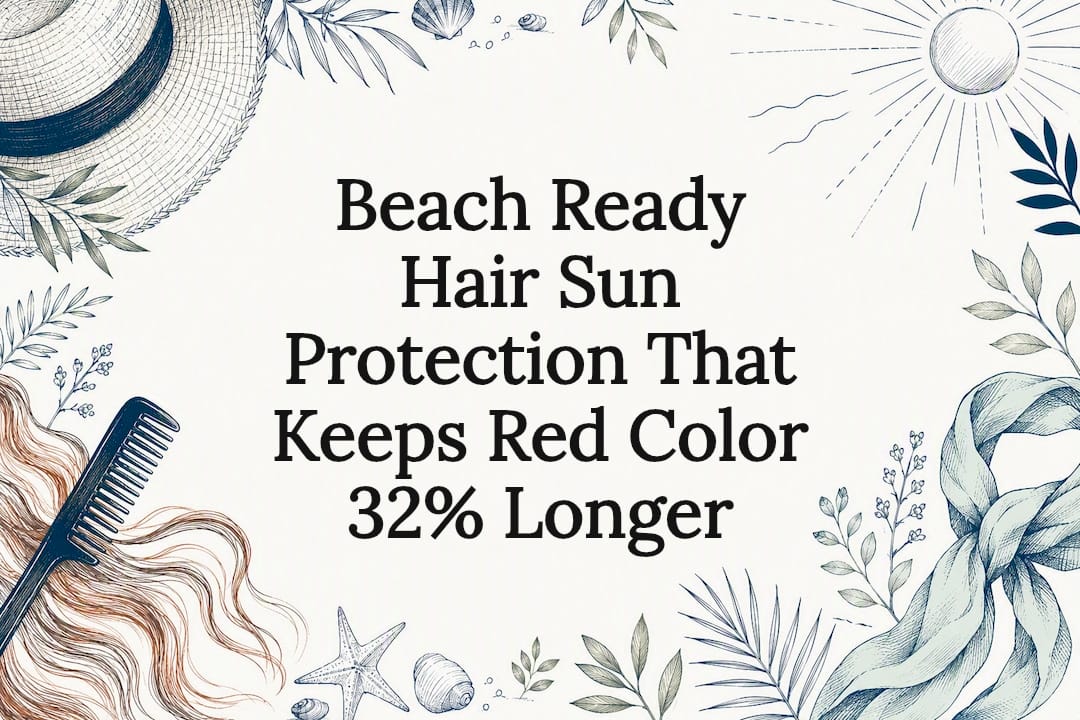 Beach Ready Hair Sun Protection That Keeps Red Color 32% Longer