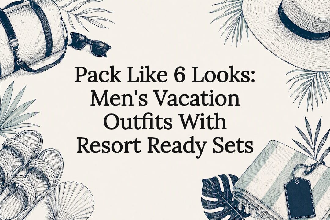 Pack Like 6 Looks: Men's Vacation Outfits With Resort Ready Sets