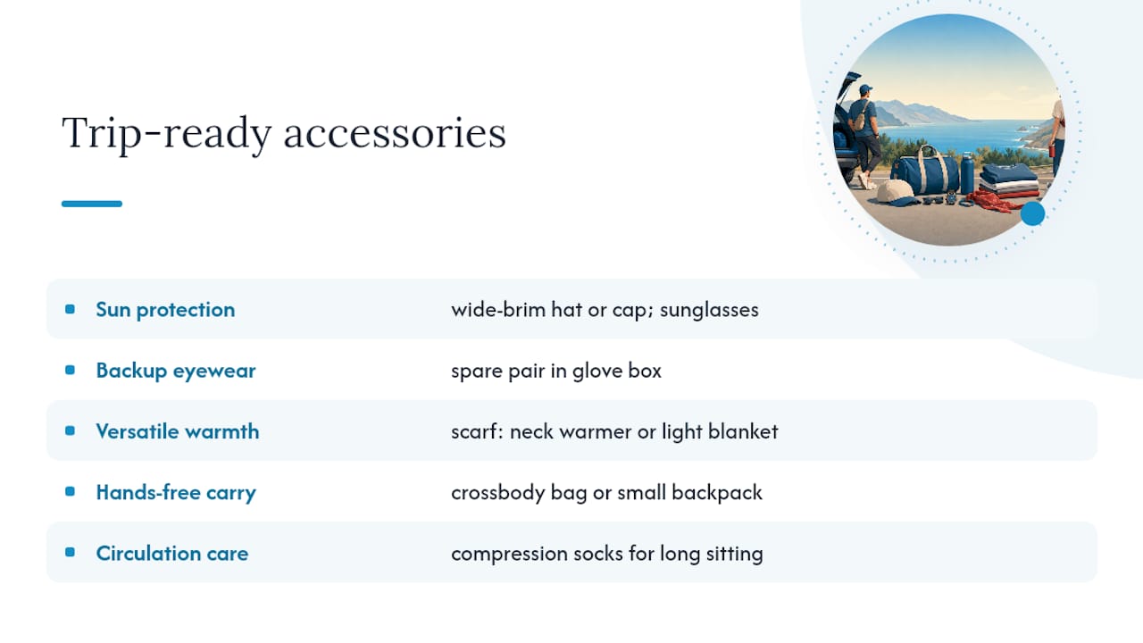 Accessories That Make the Whole Trip Easier — overview diagram