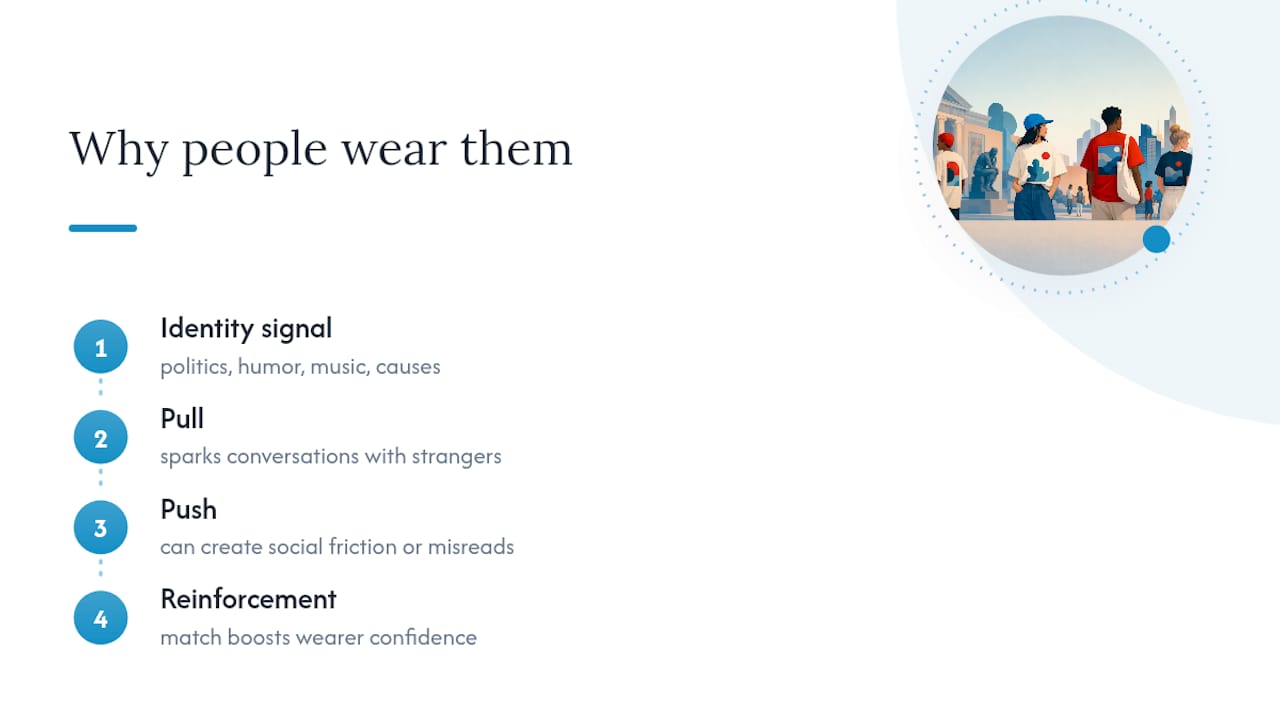 Diagram of statement tee identity signals