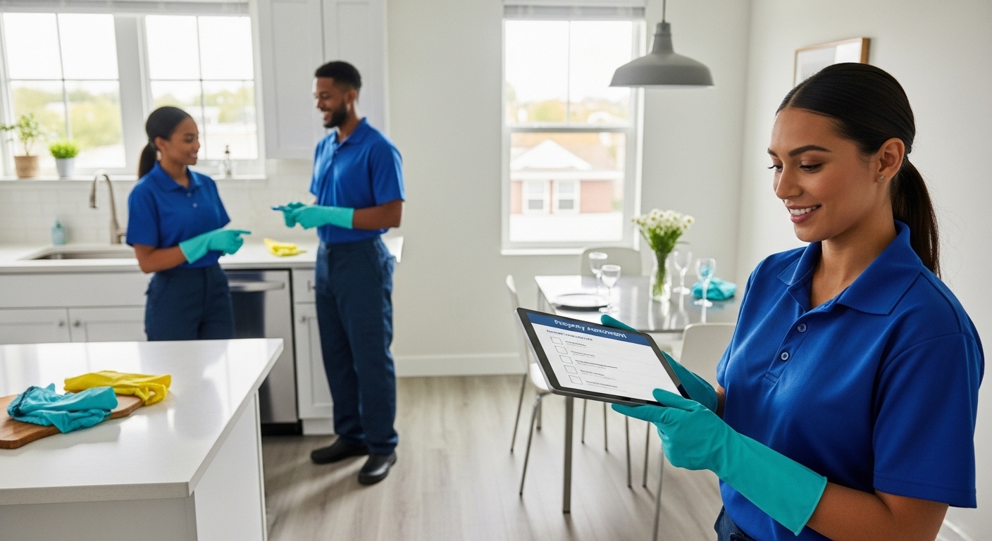 final inspection cleaning team