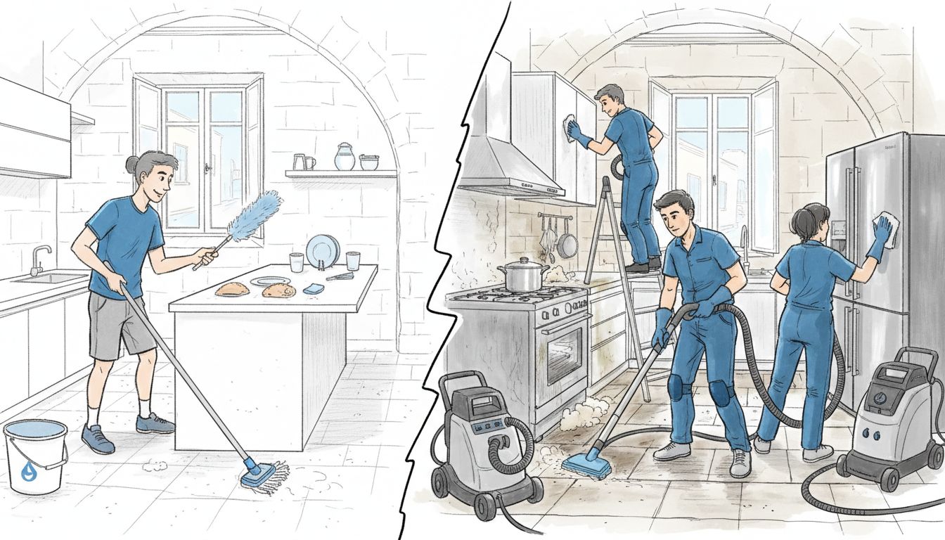 deep vs regular cleaning