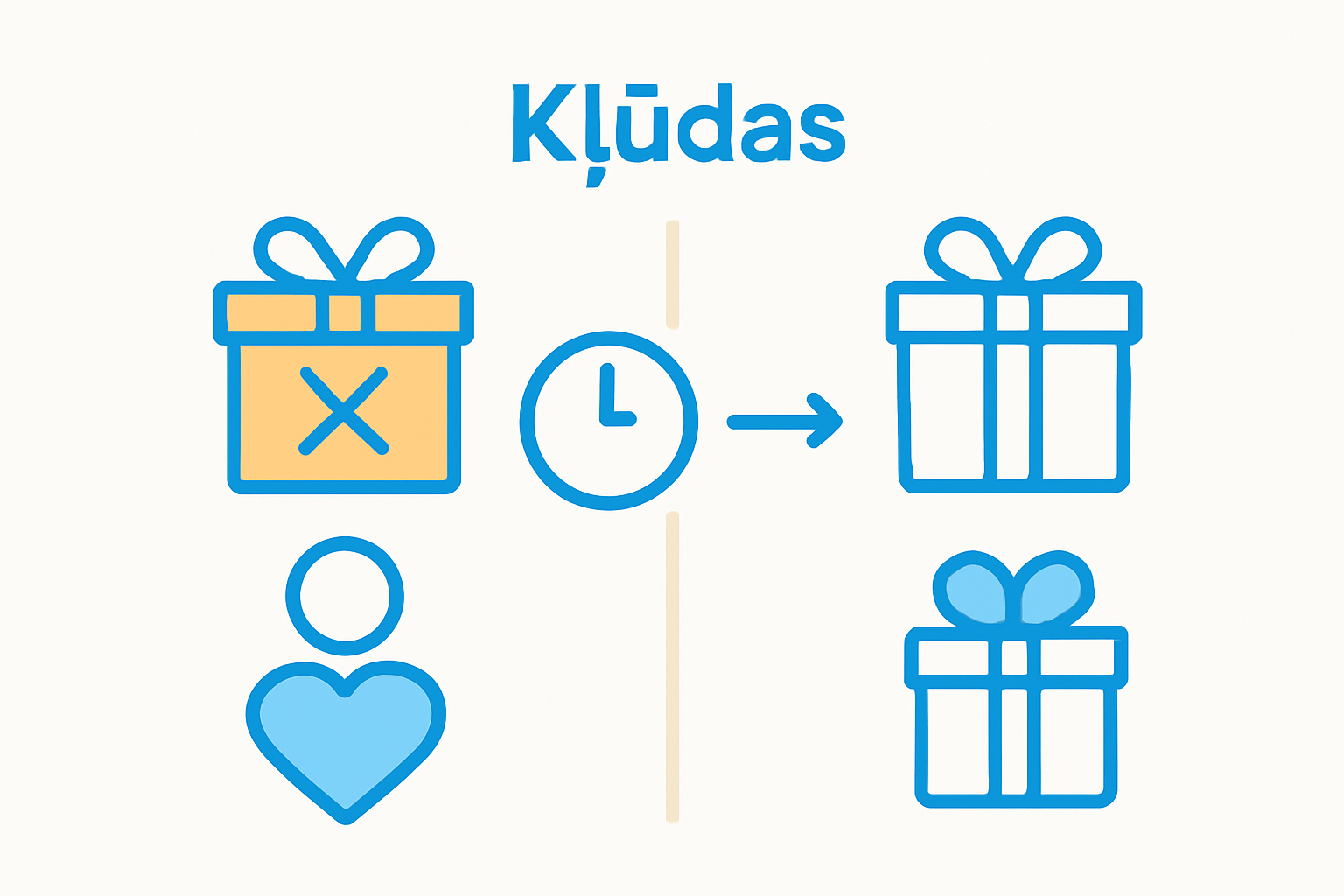 Infografika par izplatītākajām kļūdām dāvanu izvēlē draugam
