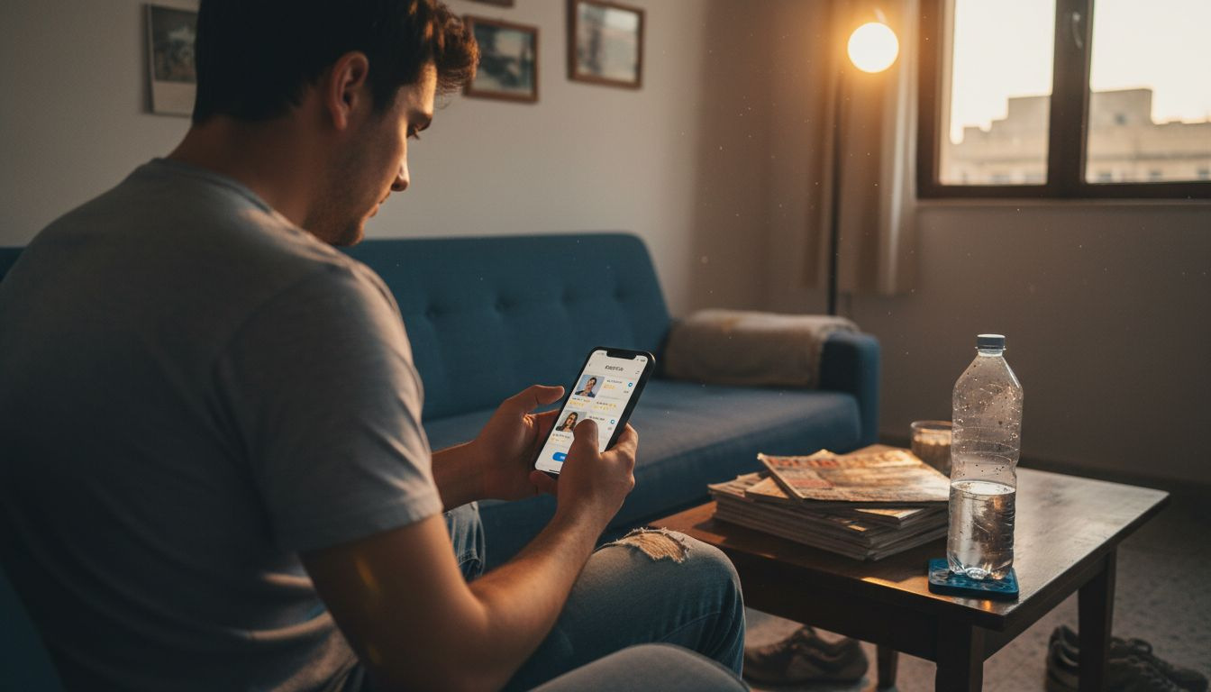 Person books verified cleaner Rozie app