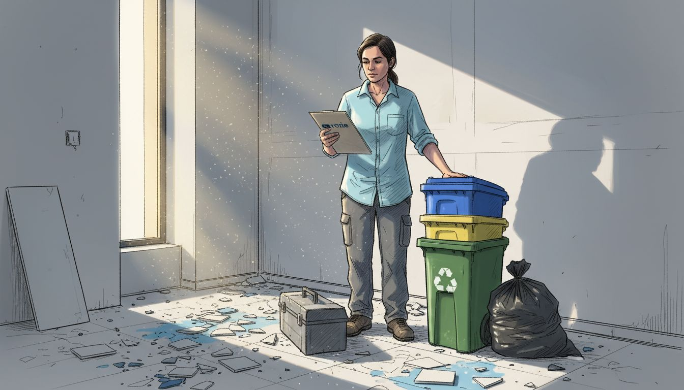 Homeowner preparing Malta apartment for post-renovation cleaning