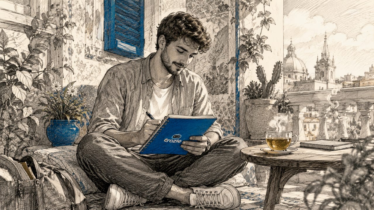 Malta resident planning cleaning needs and budget at a table