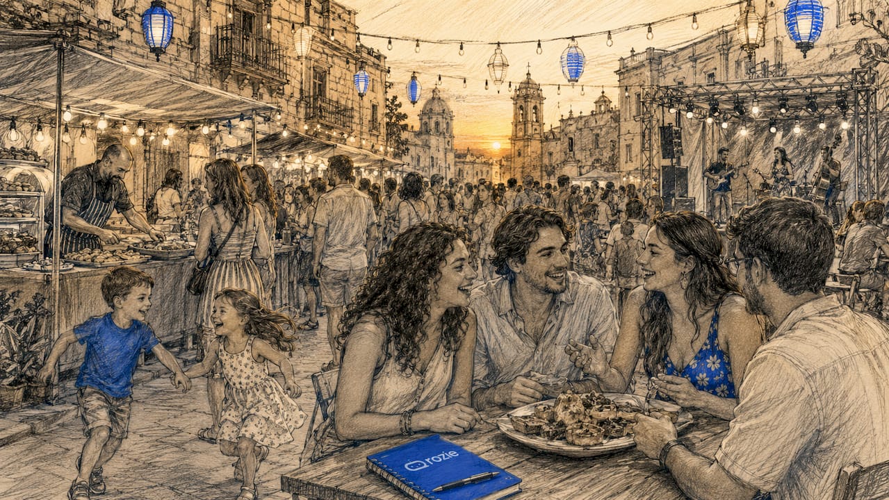 Diverse crowd at Malta outdoor festival