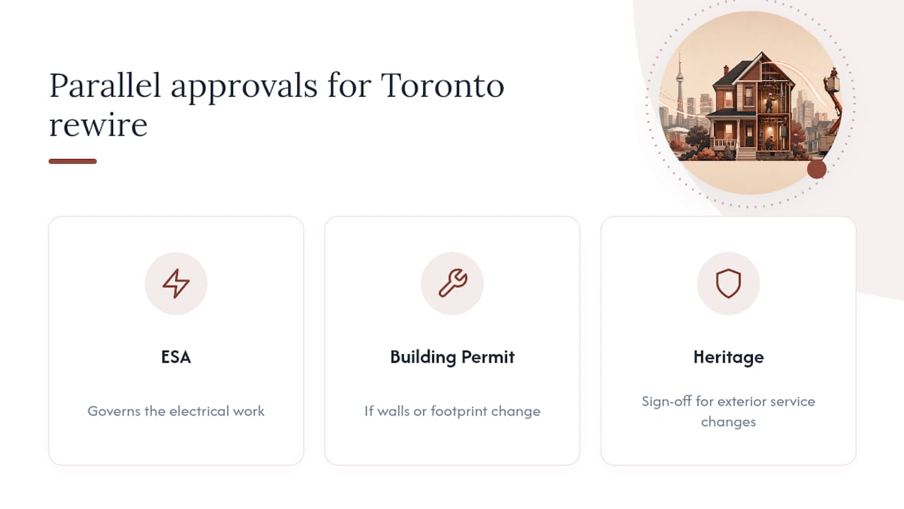Toronto electrical permit coordination diagram