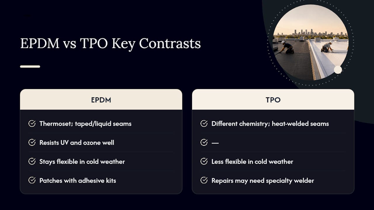 What is EPDM and where does it hold its own? — overview diagram