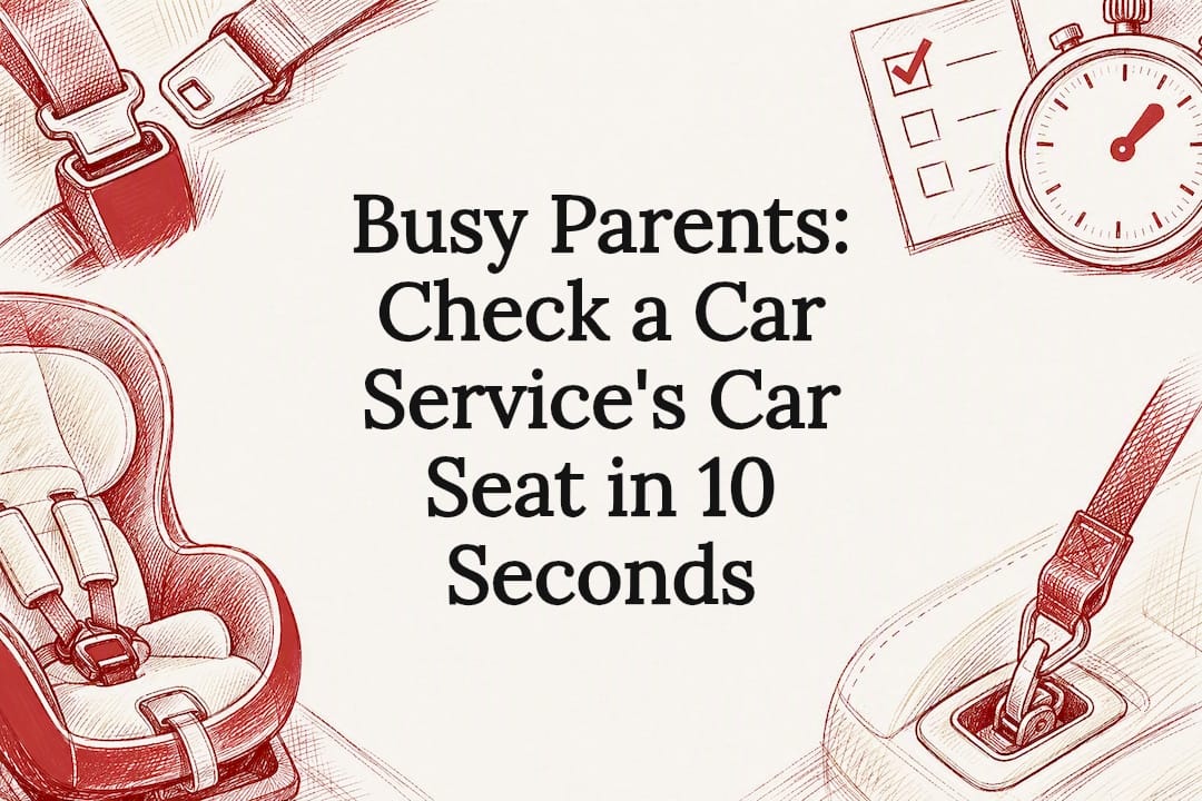 Decorative car seat safety title card