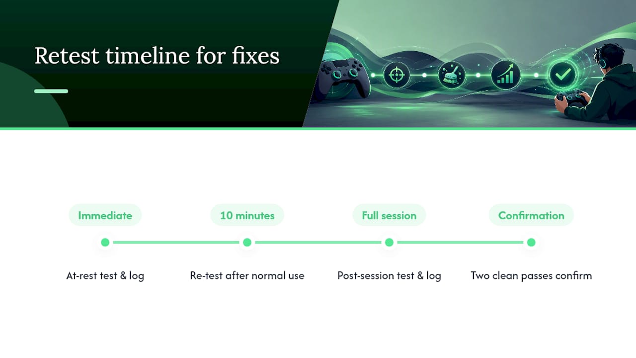 Three-stage controller drift retest timeline