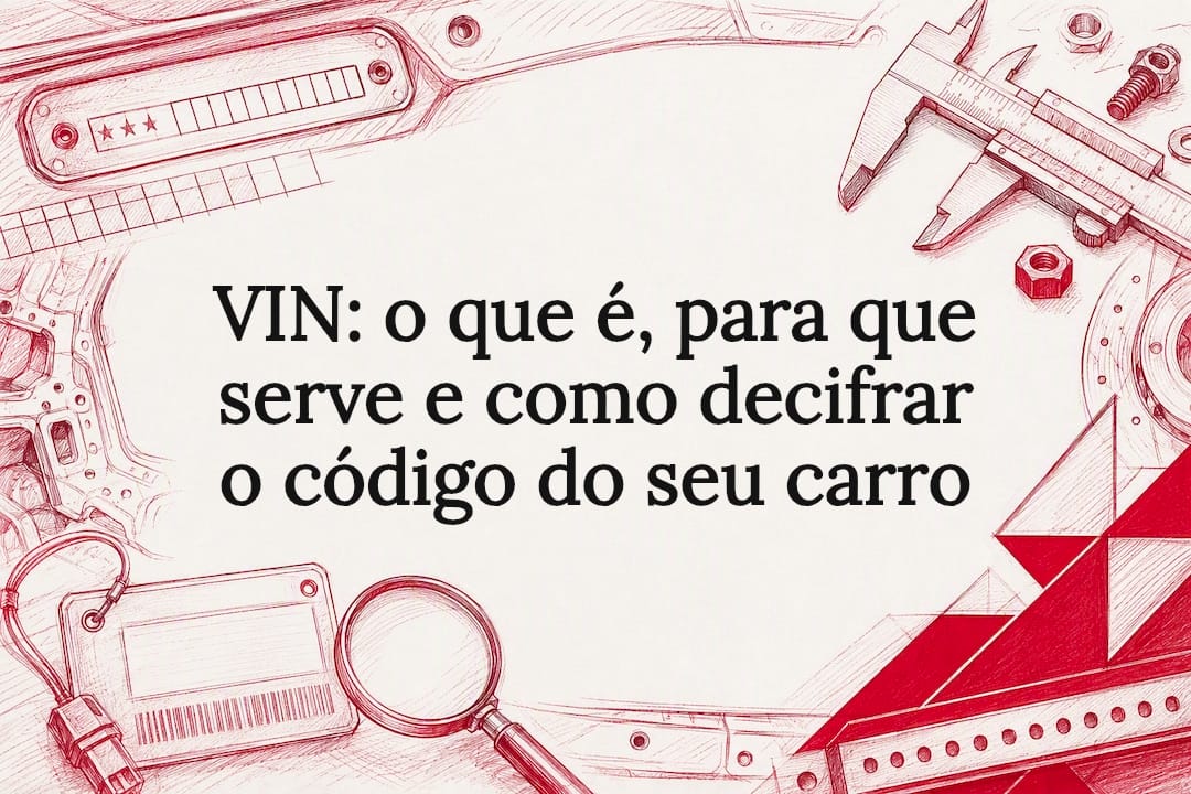 Ilustração decorativa sobre identificação de veículos