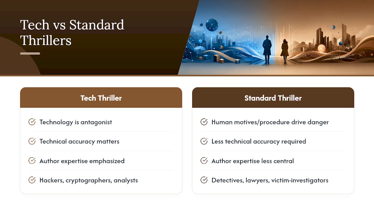 How Do Tech Thrillers Differ From Other Thriller Subgenres? — overview diagram