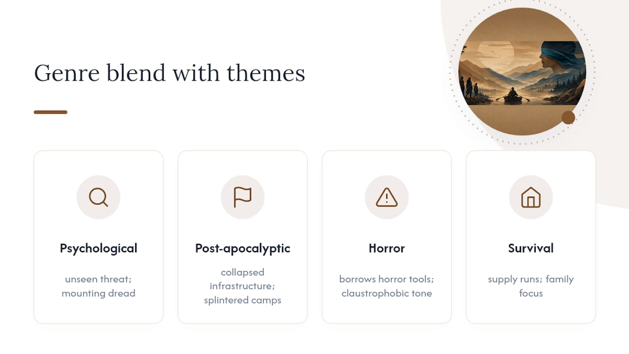 Diagram showing Bird Box genre blend