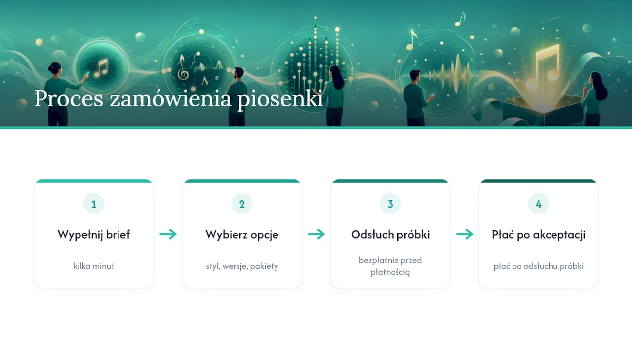 Gdzie zamówić spersonalizowaną piosenkę bez zbędnych formalności — overview diagram