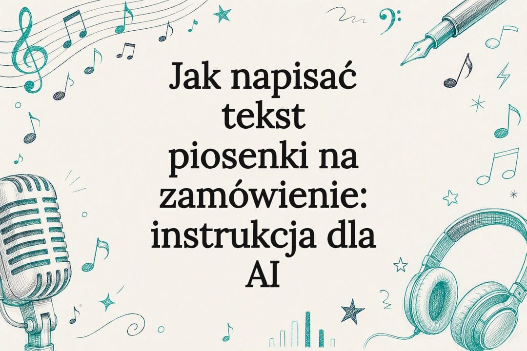 Ozdobna strona tytułowa dotycząca tworzenia piosenek