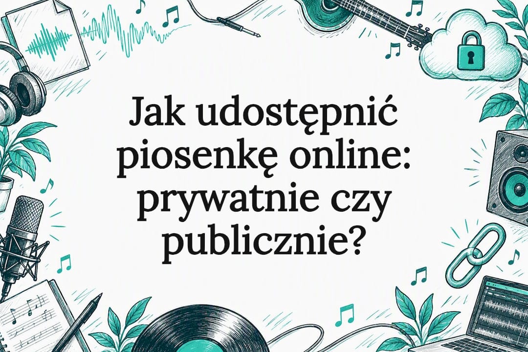 Obrazek ilustrujący sposób udostępniania piosenki przez internet