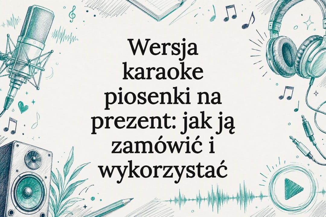 Dekoracyjna plansza tytułowa piosenki karaoke