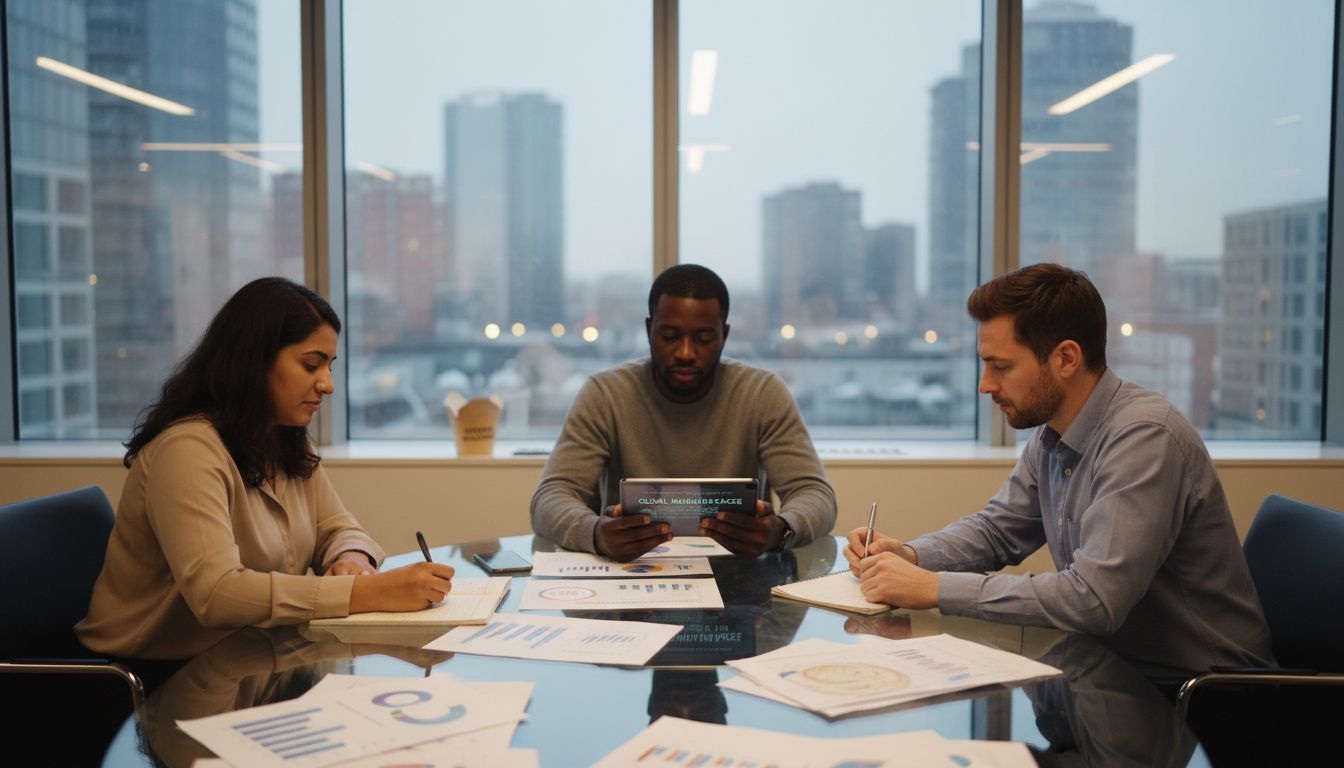 Ecommerce team discussing marketplace models