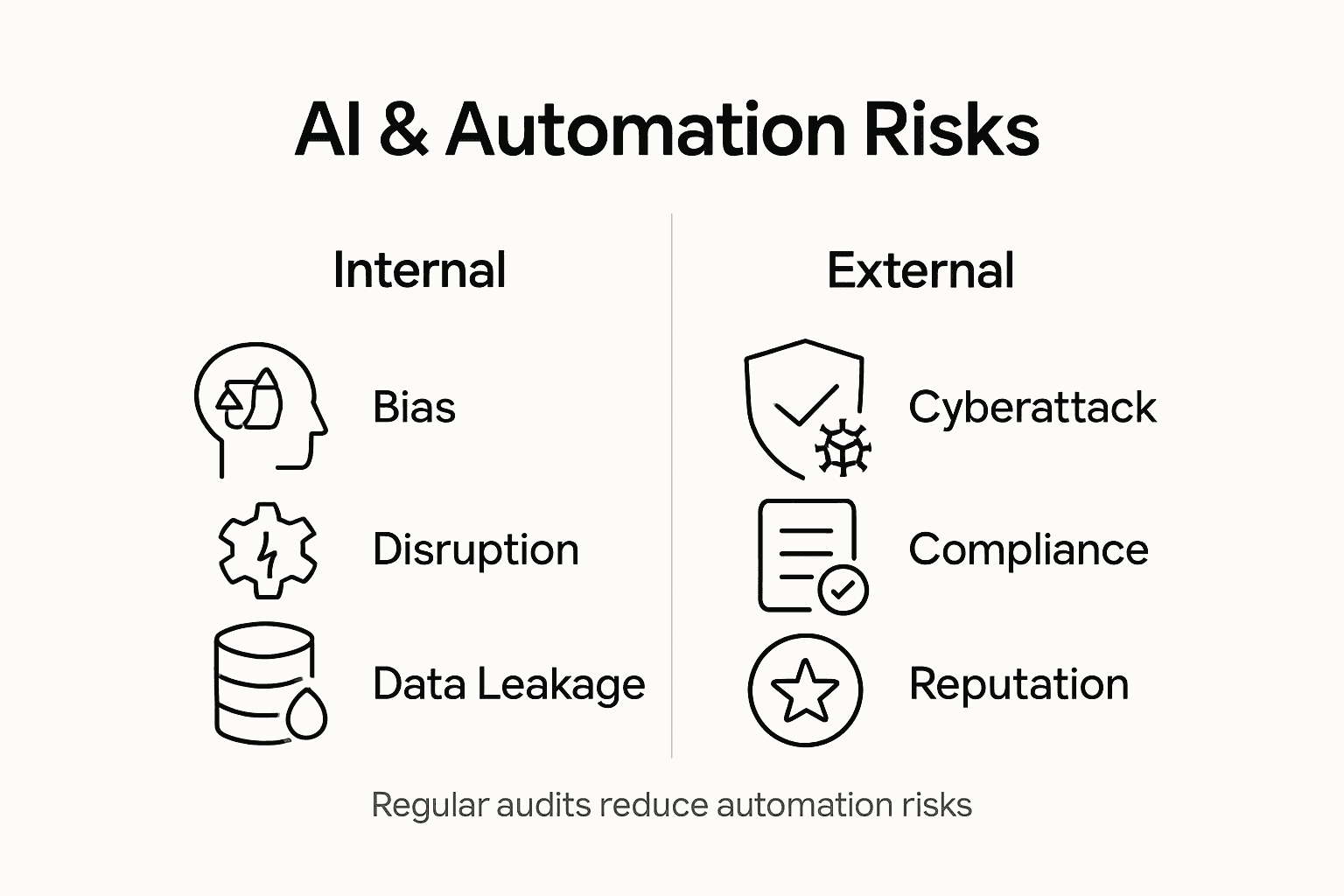 Infographic showing AI-related web risks overview