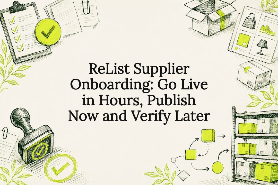 Supplier onboarding title card illustration