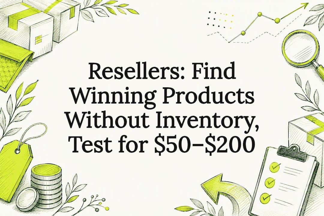 Decorative reseller product testing title card