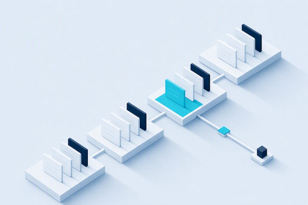 Isometric on-call rotation schedule illustration
