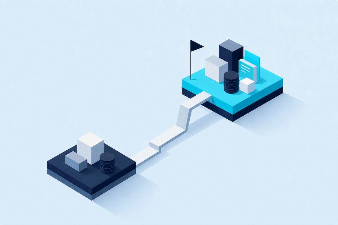 Isometric illustration of labor cost layers