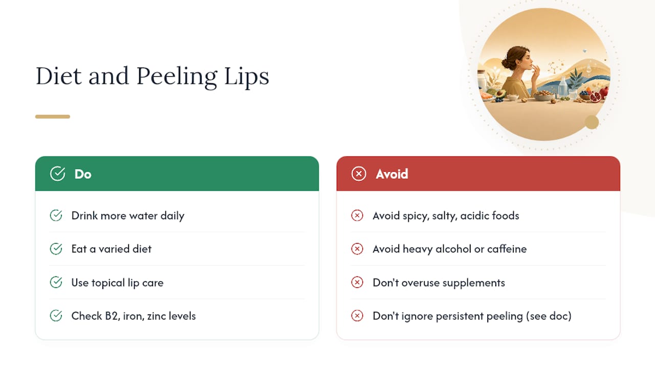 Can Your Diet Cause Peeling Lips? — overview diagram