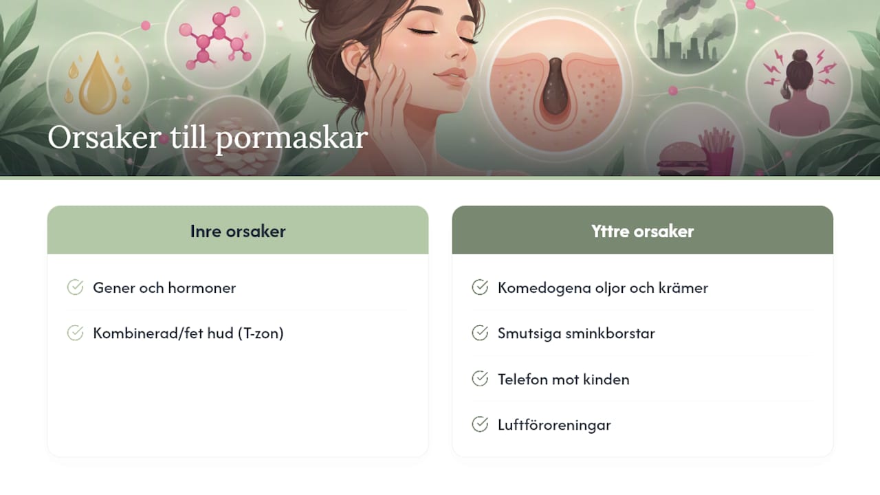 Varför får man pormaskar? vanliga orsaker — overview diagram