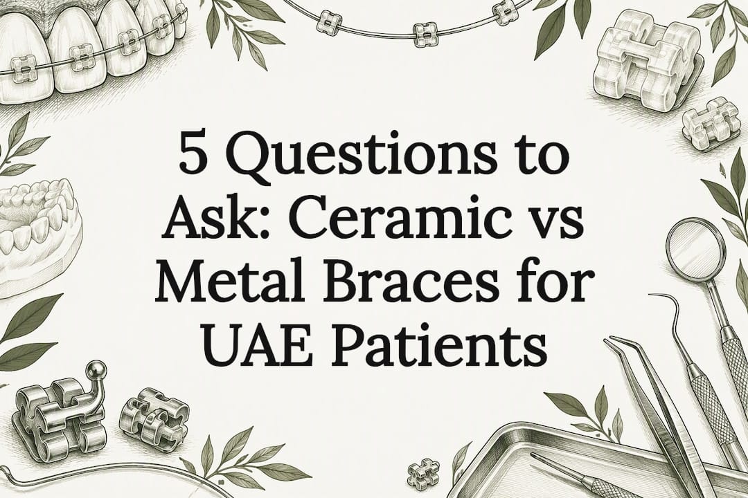 5 Questions to Ask: Ceramic vs Metal Braces for UAE Patients